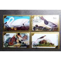 Марки Монголия 1986 год Птицы