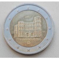 Германия 2 евро, 2017 "D"_Порта Нигра, Рейнланд-Пфальц