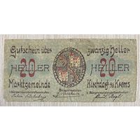 Нотгельды Австрия Вехасмер 20 геллеров 1921 год