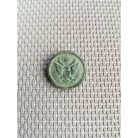 Пуговица США маленькая с рубля!