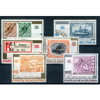 Британские колонии - Папуа Новая Гвинея - 1973г. - 75 лет маркам Новой Гвинеи - 6 марок - полная серия, гашёные [Mi 262-267]. #3-WB-100-KS-1