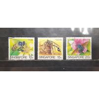 С 1 рубля! Сингапур. 1974 год. Фауна. Пчёлы, осы (1336)