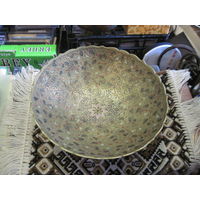 Ваза, фруктовница латунная, Индия.