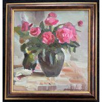 Свентоховский П.В "Букет", 1998г. Холст , масло. Размер 42х39 см.