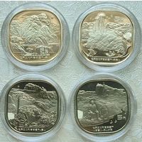 Китай 5 юаней 2019-2020-2022 (2023) Горы Эмей, Большой Будда, Тайшань, Вуэй.