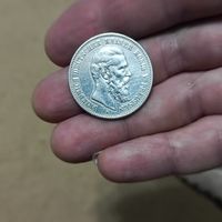 2 марки(1888г.) Пруссия .Серебро.