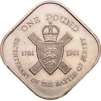 Джерси 1 фунт, 1981 200 лет штурму Джерси