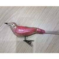 Елочные игрушки, стекло, птичка ГДР