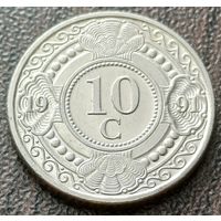 Нидерландские Антильские острова 10 центов, 1991    ( 1-1-4 )