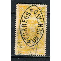 Эквадор - 1903 - Надпечатка 1С на 25С - [Mi.147] - 1 марка. Гашеная.  (Лот 26JB)-TG3P56