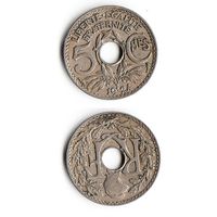 5 сантимов Франция 1924 год