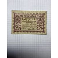 25 пфенигов (нотгельды) г. Германия.-2012