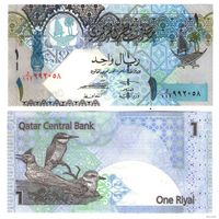 Катар 1 риал 2008  год  UNC