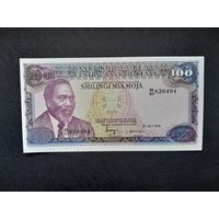 100 шиллингов 1978 года. Кения. UNC. Распродажа.