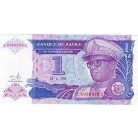 Заир, 1 заир, 1993 г., UNC