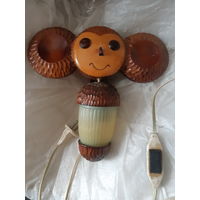 Светильник Чебурашка 1987 год, ценник. РЕДКОСТЬ.