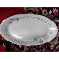 Большое Блюдо Тарелка Фарфор Рига СССР