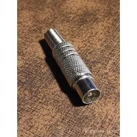 Штекер ТВ никель  с пружиной, с 1 рубля