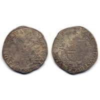 Патагон (талер) 1616, Испанские Нидерланды, Альберт и Елизавета, Брабант, Антверпен