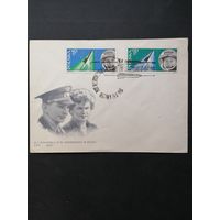 Польша 1963 КПД с неполной серией марок "Групповой полет космических кораблей "Восток 5" и "Восток 6"" (спецгашение) Mi.1415-1416