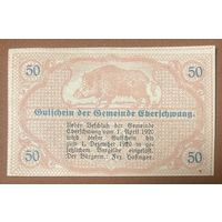 Нотгельд Австрия Эбершванга , 50 геллеров 1920 год