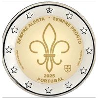 Португалия 2 евро 2025 Международное скаутское и молодежное движение, скауты UNC из ролла
