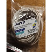 Удлинитель телефонный 15м джек-джек 6Р4С