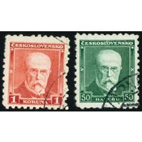 Президент Масарик Чехословакия 1930 год 2 марки