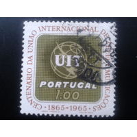 Португалия, 1965. 100 лет Международному союзу электросвязи