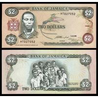 Ямайка 2 доллара образца 1993 года UNC p69