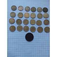 Монеты СССР . 1 копейка .До реформы. 25 шт. Без повторов .1924-1957