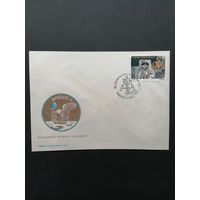 Польша 1989 КПД с маркой "20 лет первой пилотируемой посадке на Луну" (спецгашение) Mi.3206 I А каталог 1.00 евро