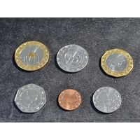 Мавритания 1/5 , 1, 2, 5, 10, 20 угий 2018 6 шт Unc