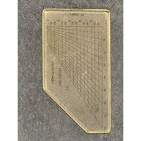 Навигационная линейка (планшет навигационный) летчика.