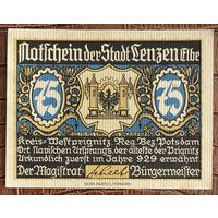 Нотгельд 75 пфеннигов 1921 год. Детмольд,. Веймарская республика