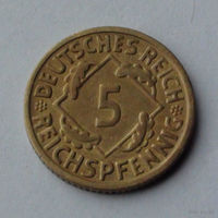 Германия 5 рейхспфеннигов, 1926 E