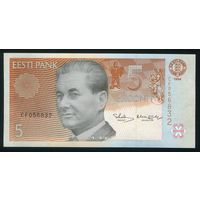Эстония 5 крон 1994 г. P76. Серия CF. UNC