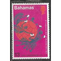Багамы. 100 лет Всемирному Почтовому Союзу. 1974г. Mi#367.