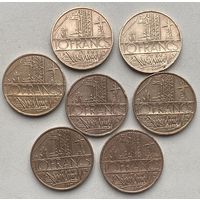 Франция 10 франков 1977, 1978, 1979, 1980 гг. Цена за 1 шт.