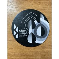 Подставка под пиво Four Drops Brewery /Москва/