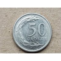 Польша 50 грошей, 2021г. (U-обм)