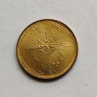 Ватикан 20 лир 1968 г.