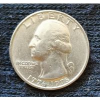 США 1/4 доллара, 1976 200 лет независимости США Без отметки МД, KM# 204