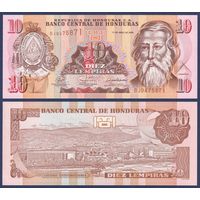 Гондурас, 10 лемпир 2008 г., P-82e (BJ, президент Хосе Кабаньяс), UNC