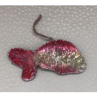 Ёлочная игрушка Рыба картонаж