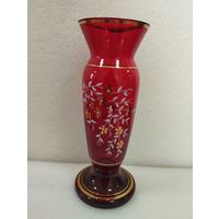 Ваза Ветка, высота 25 см. Богемия, Чехословакия