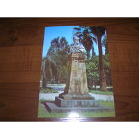Абхазия Сухуми Памятник Руставели 1981 год чистая