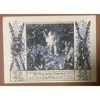 Нотгельд 50 пфеннигов 1921 год. Бад-Франкенхаузен-ам-Киффхойзер. Веймарская республика