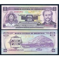 Гондурас 2 лемпиры 1976 год, UNC