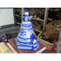 Штоф Царь-колокол кобальт.